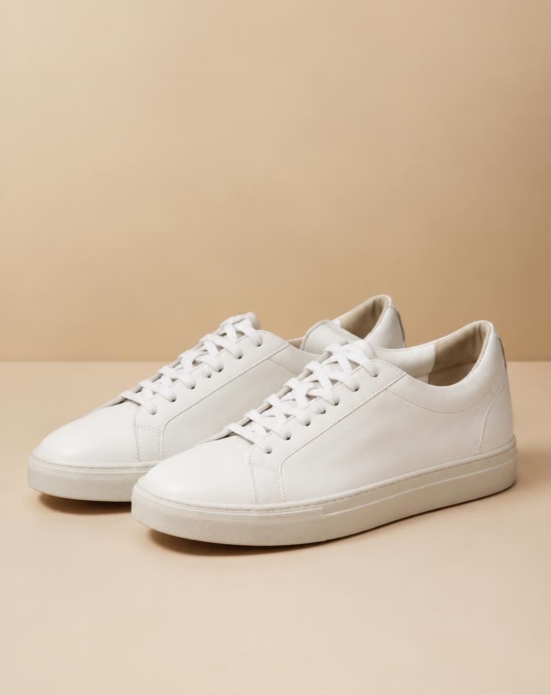 White Leather Sneakers