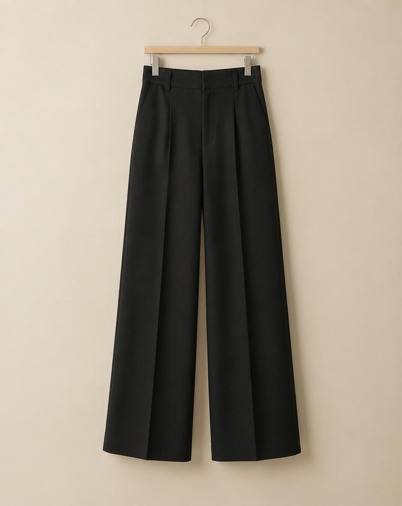 Pleated Wide Trouser
