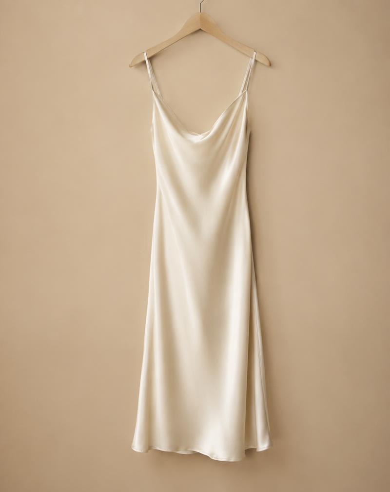 Silk Slip Midi Dress