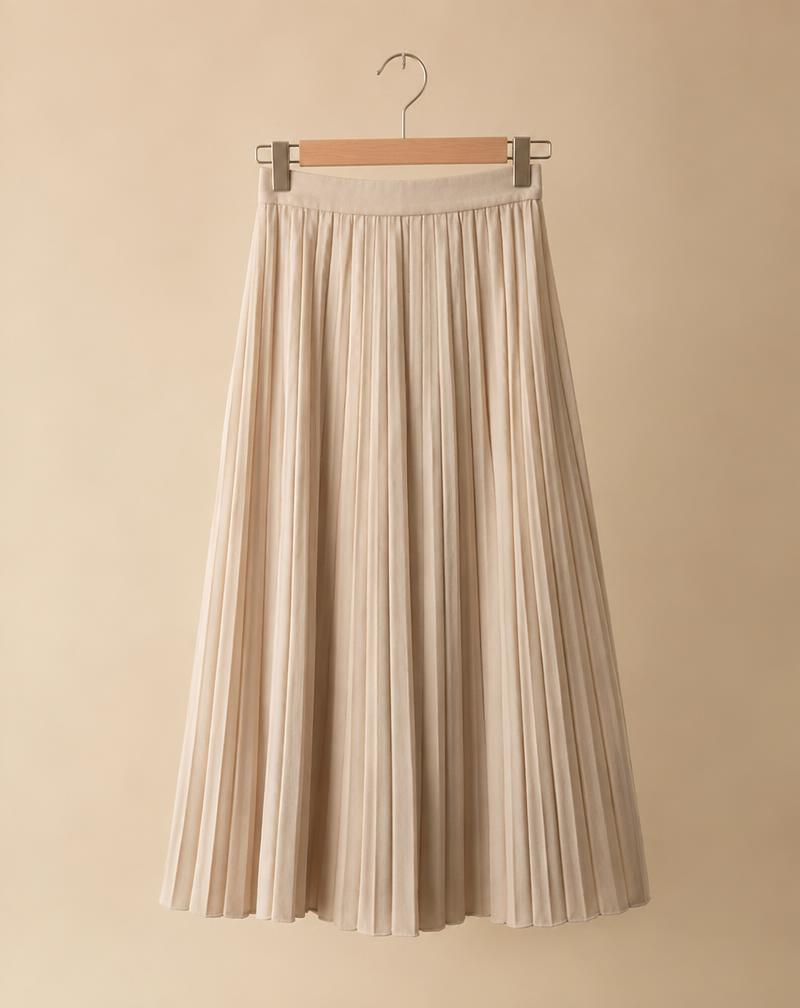 Pleated Midi Skirt